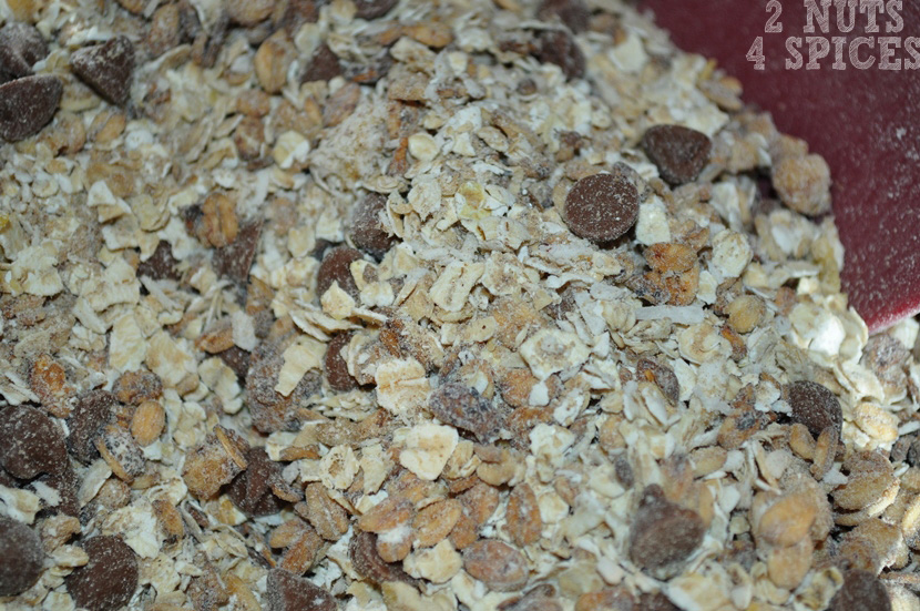 barrinha de granola resultado mistura