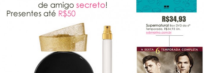 Wishlist Amigo Secreto! Presentes até R$50.