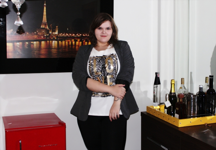 Moda Plus Size Calça de Couro